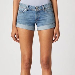 Hudson Rolled Cuff Light Denim Shorts